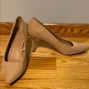 Nude Felt High Heels